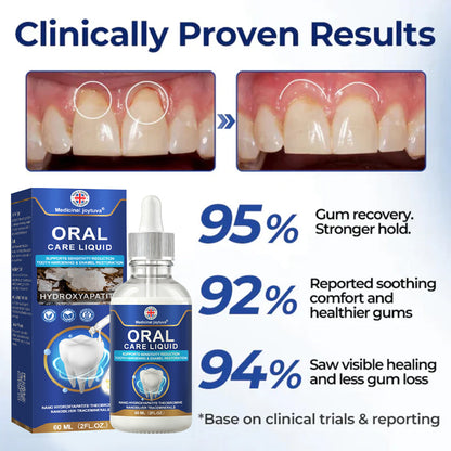 🌿🦷Oral Care Liquid– Effectively treats enamel damage, gum inflammation, toothaches, sensitive teeth, gum bleeding, periodontitis, cavities, mouth ulcers, and bad breath.