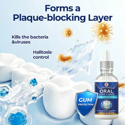 🌿🦷Oral Care Liquid– Effectively treats enamel damage, gum inflammation, toothaches, sensitive teeth, gum bleeding, periodontitis, cavities, mouth ulcers, and bad breath.