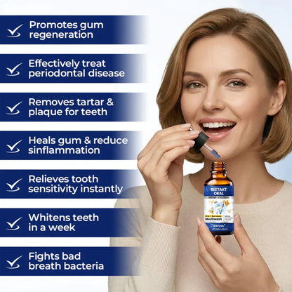 🌿JOITUVA®  Oral Repair Solution, Bee Venom Concentrated Drops for Receding Gums, Bleeding & Plaque, Advanced Mouthwash Alternative